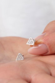 Heliophilia Silver Pendientes de Plata Esterlina 925
